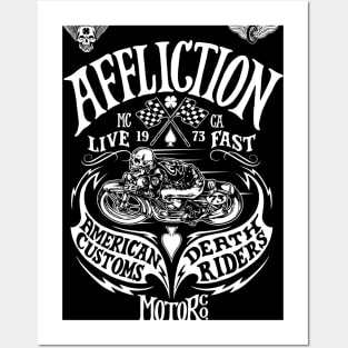 Affliction Riders motors Posters and Art